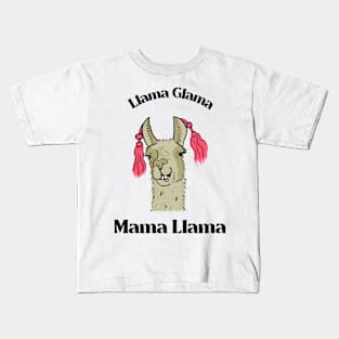 Mama Llama Glam Kids T-Shirt